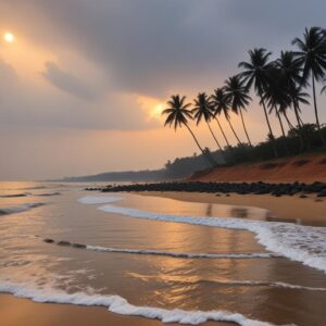 Scenic beauty of panambur beach in Mangalore