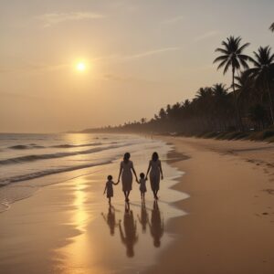 family friendly atmosphere in Panambur beach