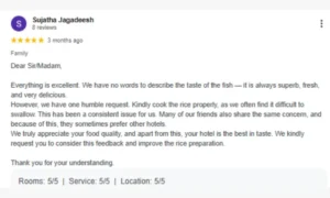 Narayana fish hotel review