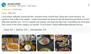 vanas restaurant Mangalore Review